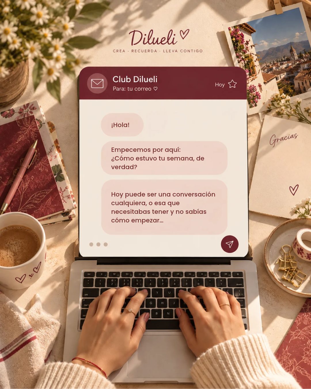 Club Dilueli: una carta cálida para compartir por email